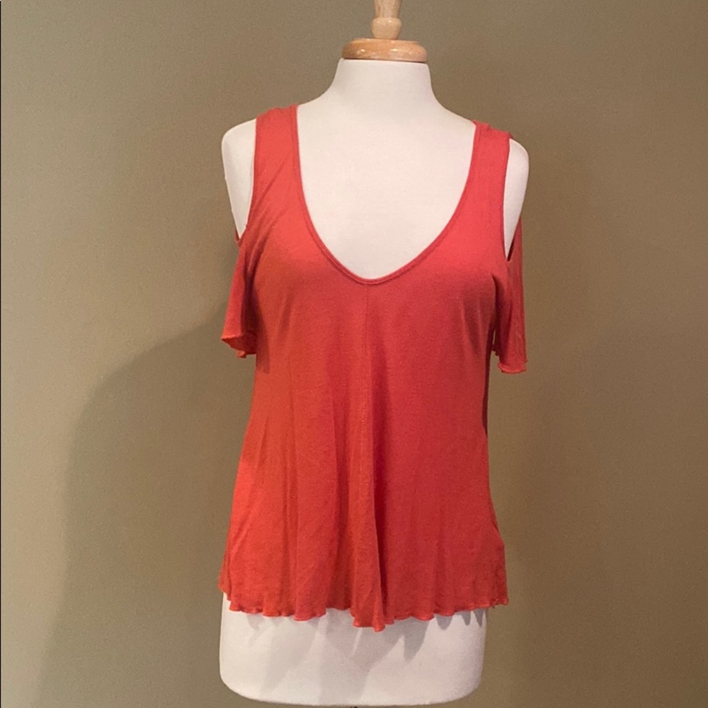 Free People Cold Shoulder Top  Size XS